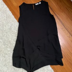 Sleeveless faux tiered top